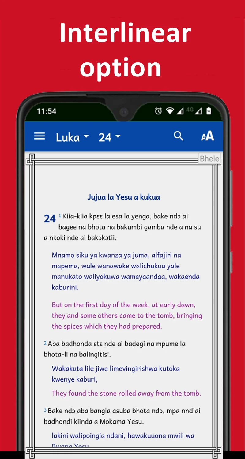Bible in Bhele screenshot